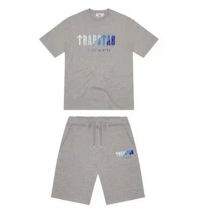 Trapstar Chenille Decoded 2.0 Short Set - Grey