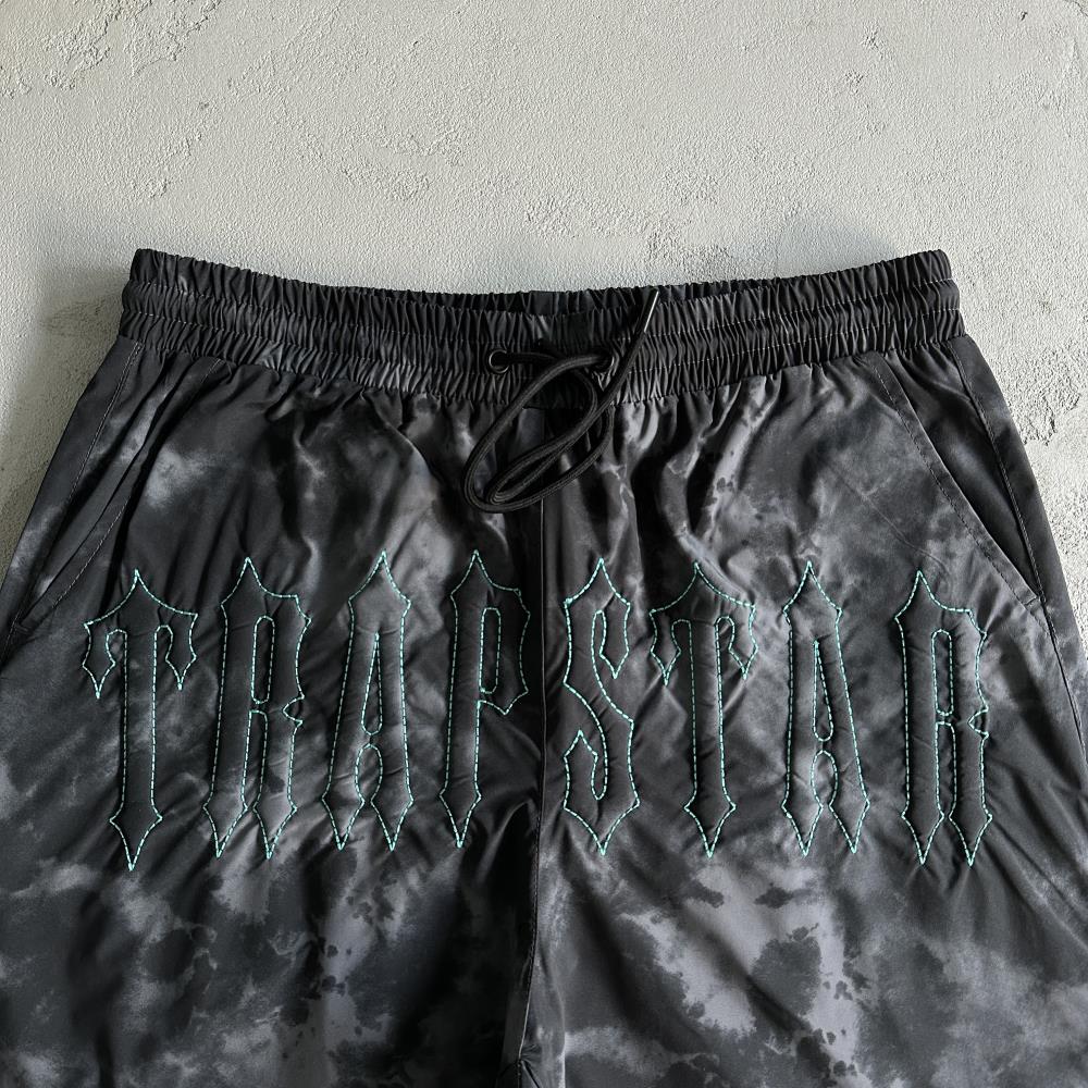 Trapstar Washed Arch Shorts - Black