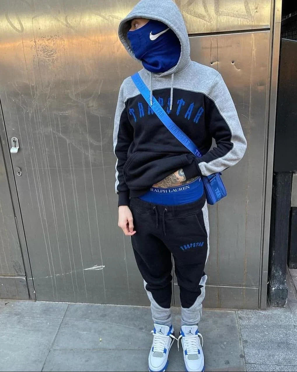 Trapstar Irongate Decoded Tracksuit - Blue/Red