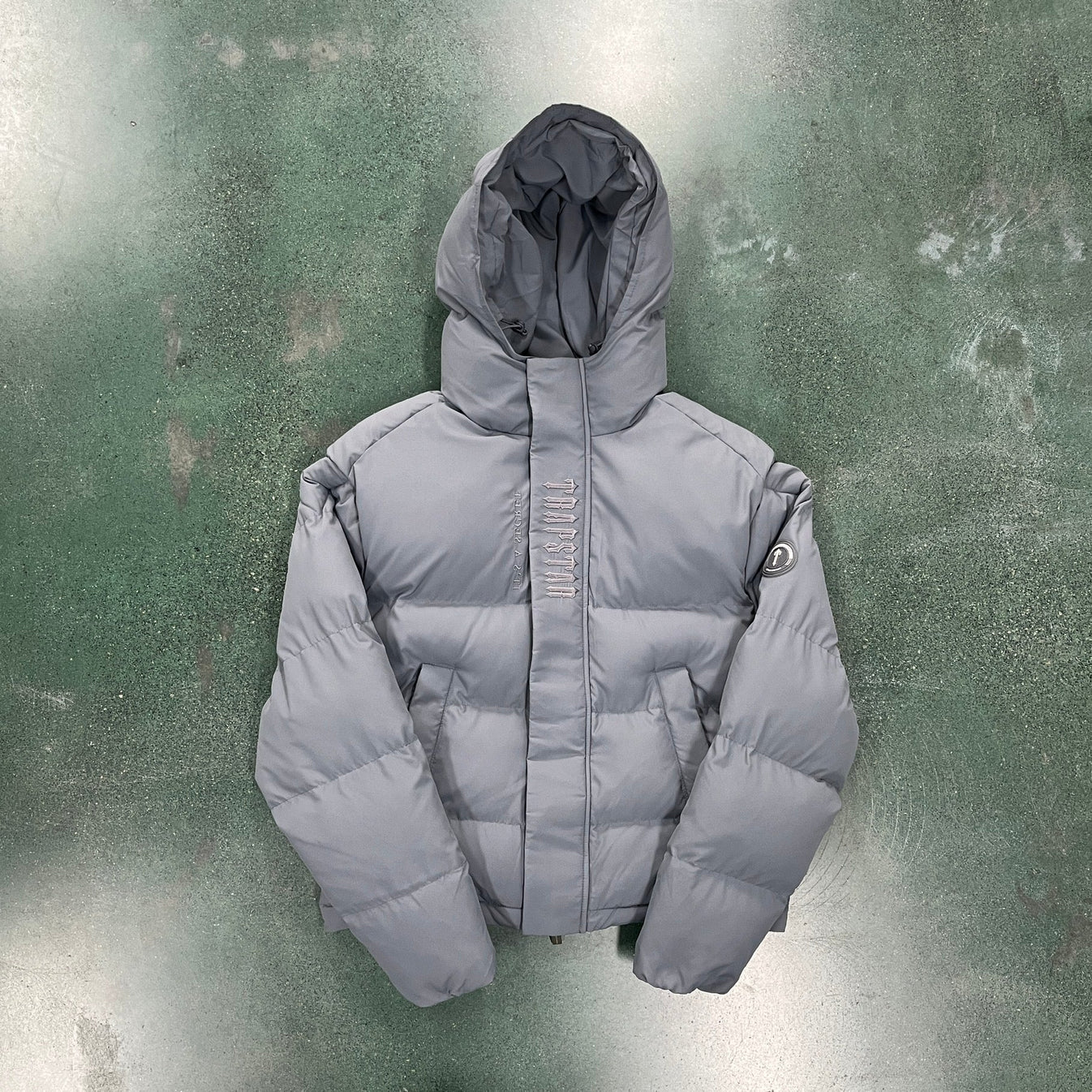 Trapstar Decoded 2.0 Hooded Puffer Jacket - Grey