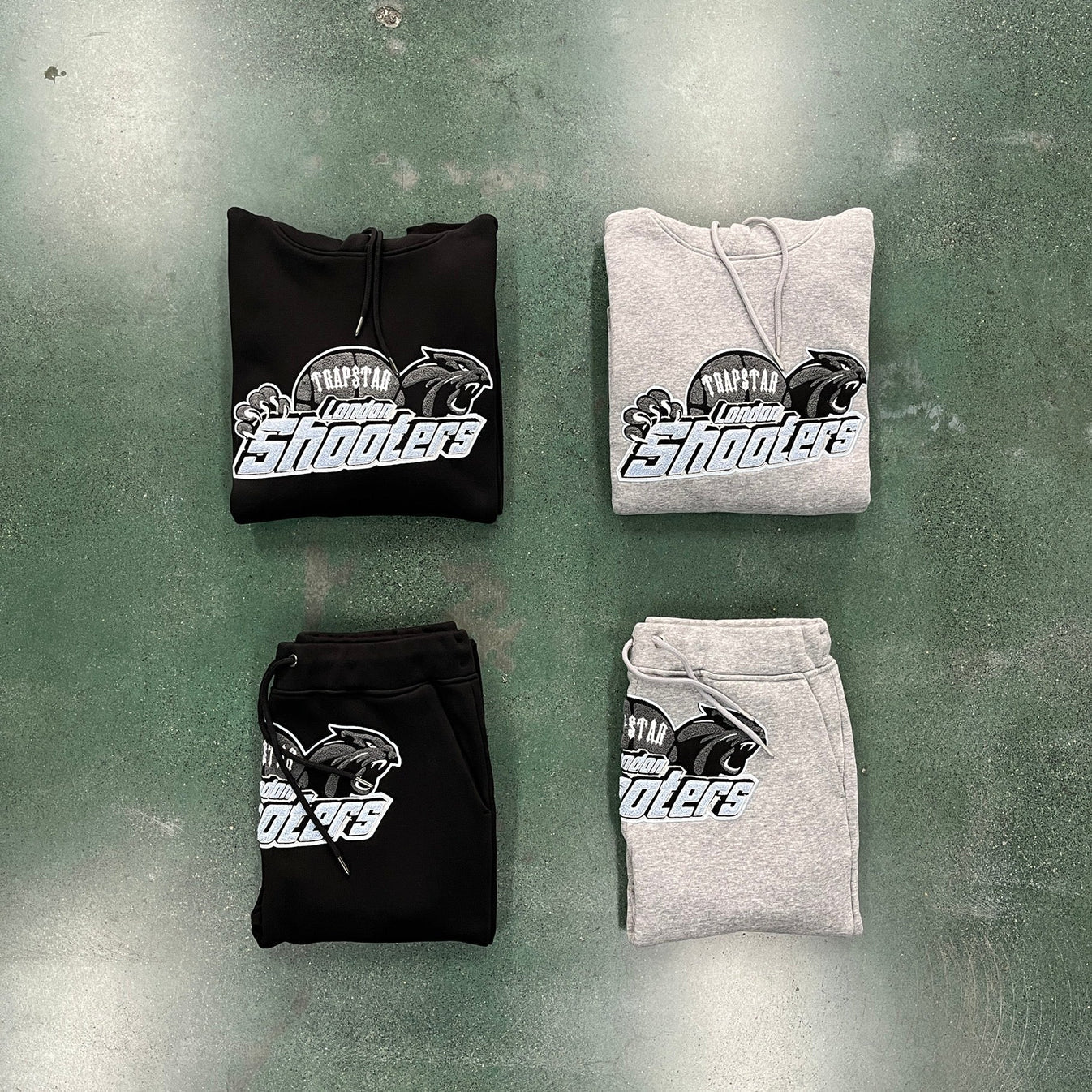 Trapstar Shooter Tracksuit - Black/Grey