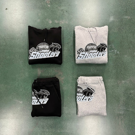 Trapstar Shooter Tracksuit - Black/Grey