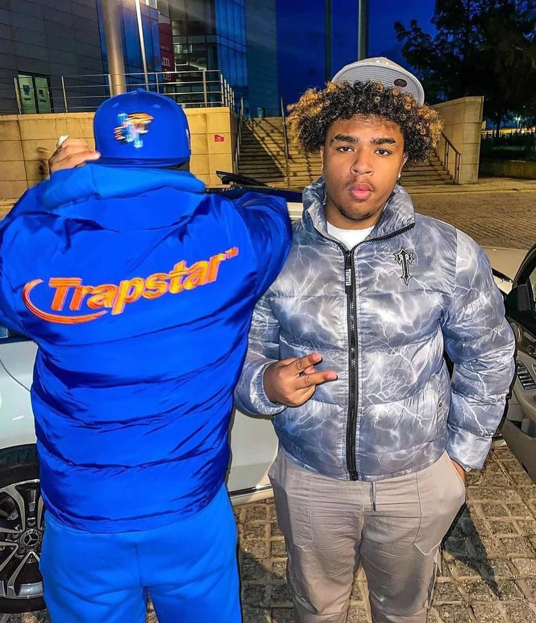 Trapstar Hyperdrive Puffer Jacket - Orange Logo