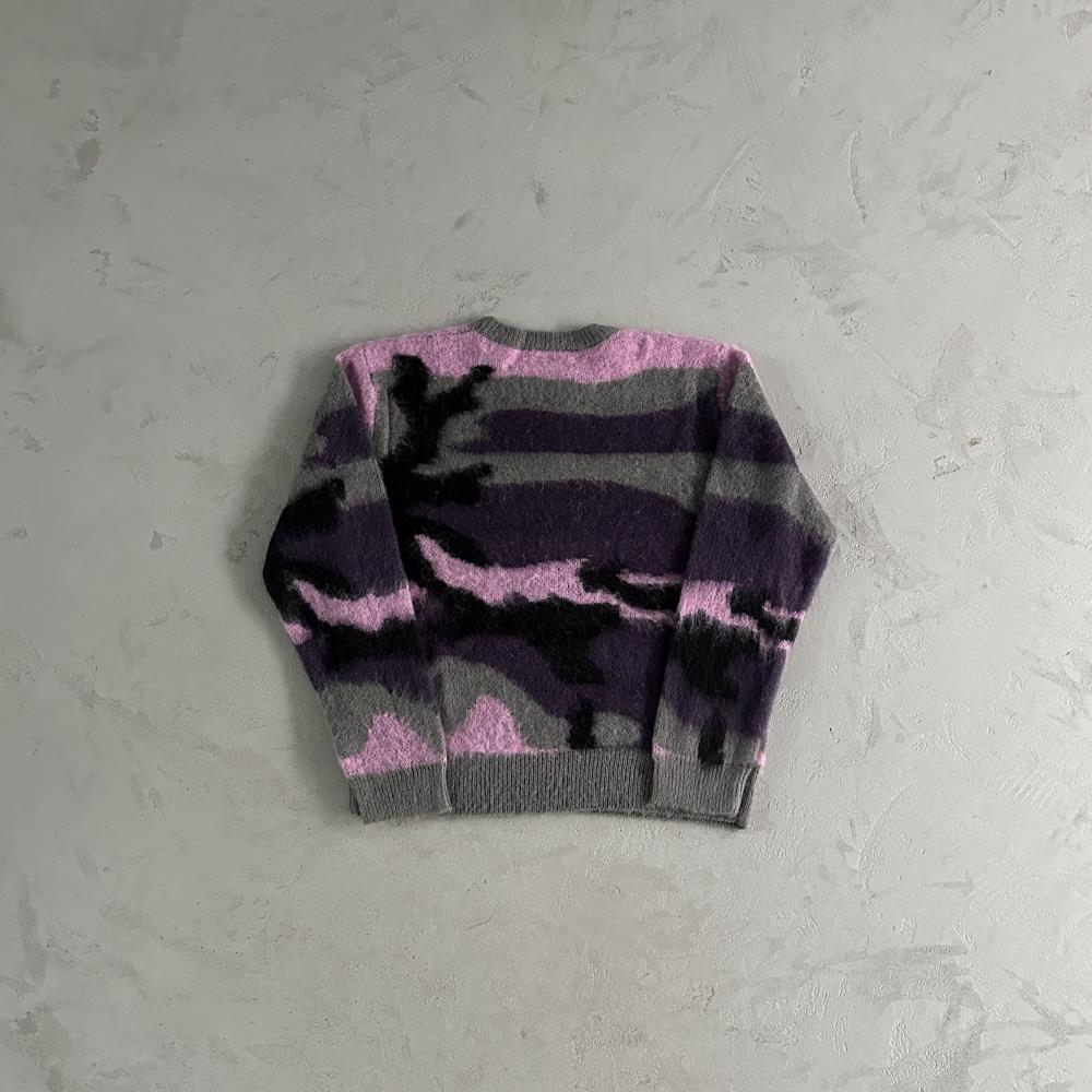 CORTEIZ More Hair Knit Sweater - Purple Camo
