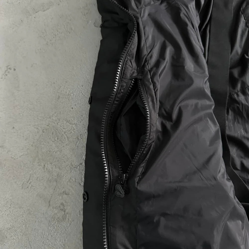 Syn Puffer Coat - Black/Black