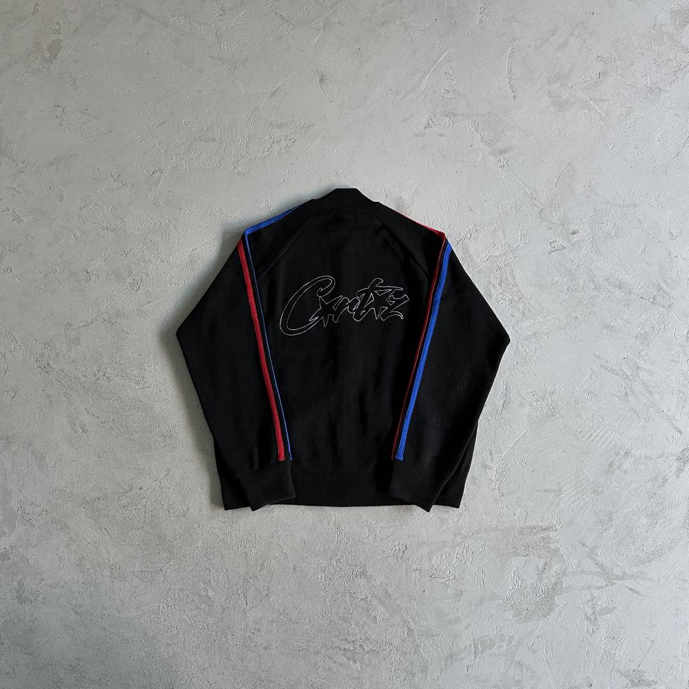 CORTEIZ Knit Zip-Up Fleece - Black