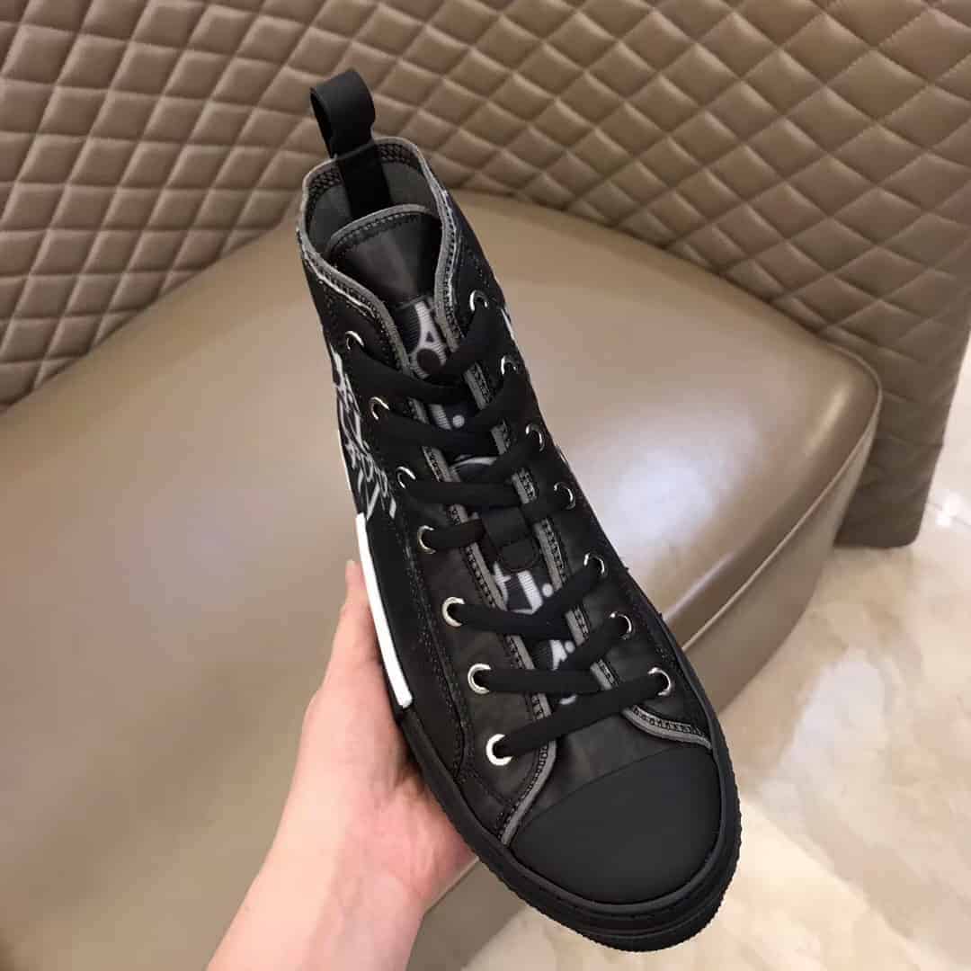Dior B23 High-Top Shoes - Black