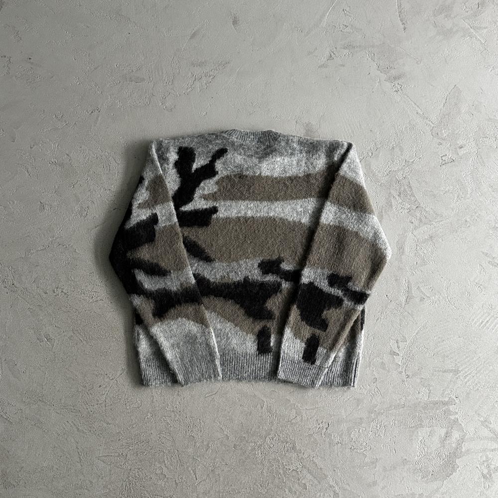 CORTEIZ More Hair Knit Sweater - Grey Camo