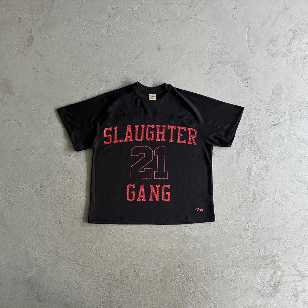CORTEIZ Slaughter Gang T-Shirt & Shorts - Black