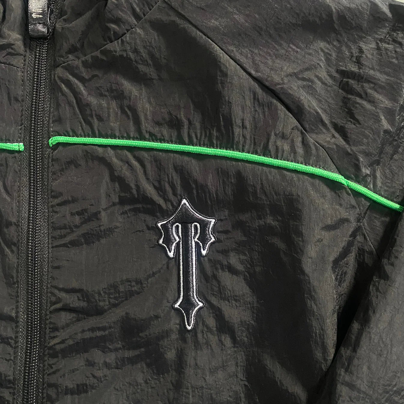 Trapstar Irongate T Shellsuit - Black/Green