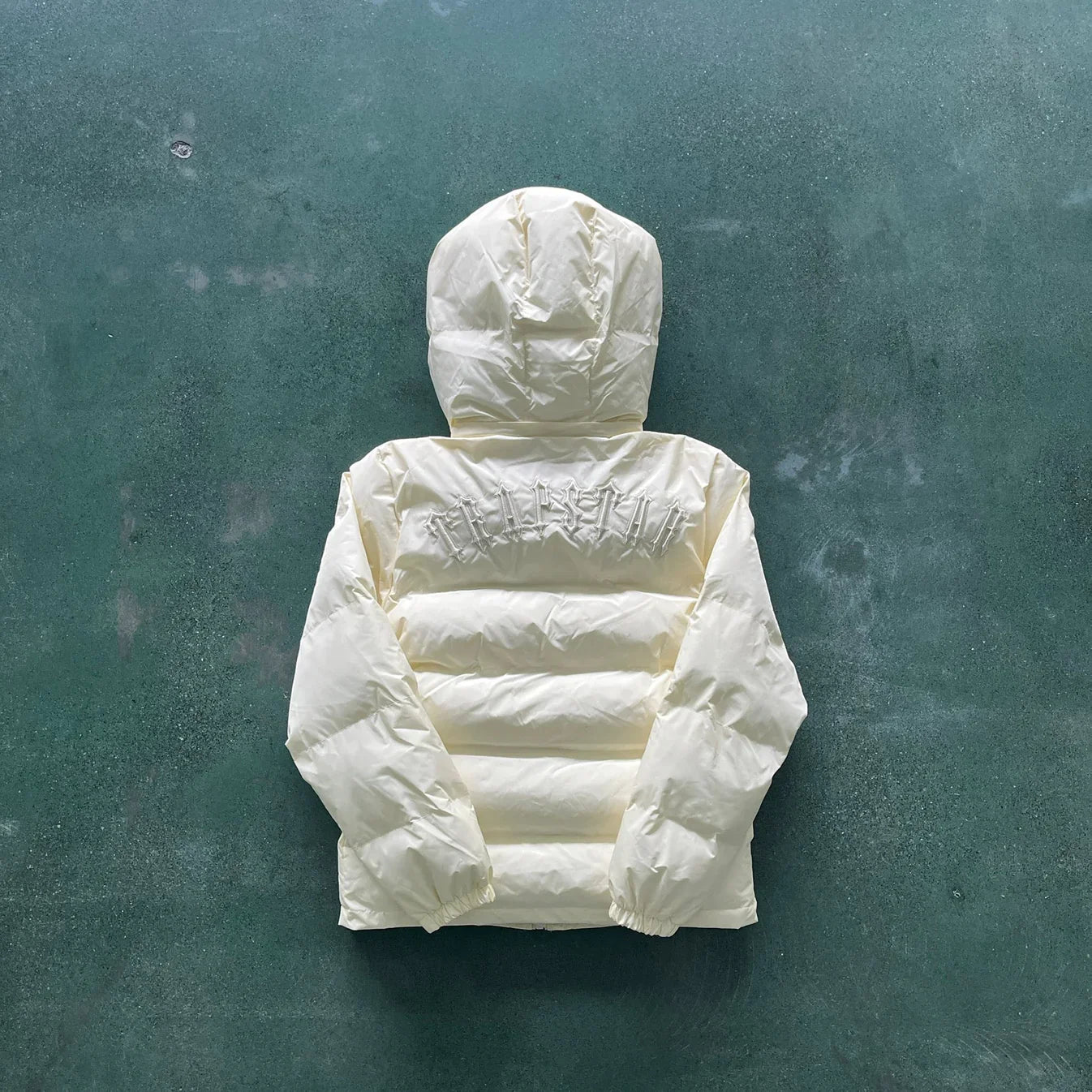 Trapstar Detachable Hooded Puffer Jacket - Cream