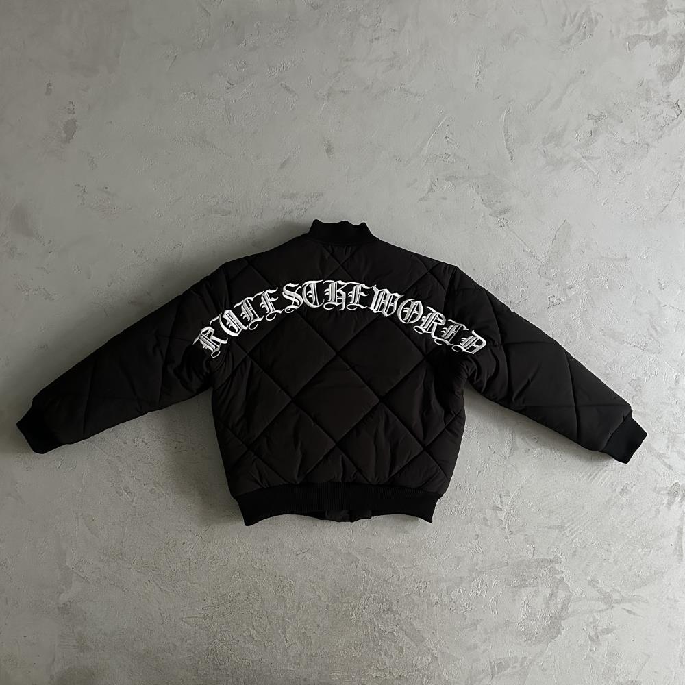 CORTEIZ Old English Bomber Jacket - Black