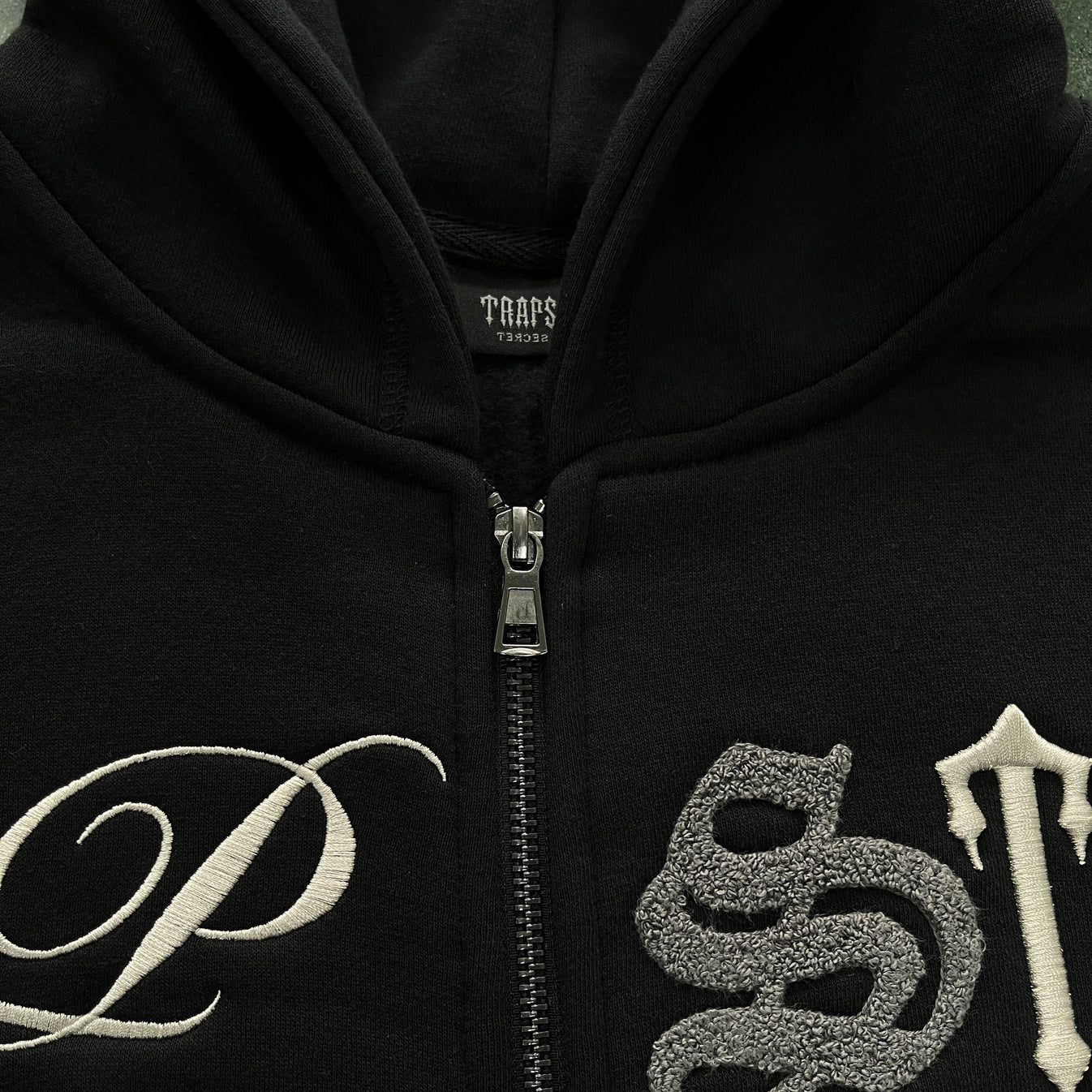 Trapstar Script Zip Through Tracksuit - Black Washed