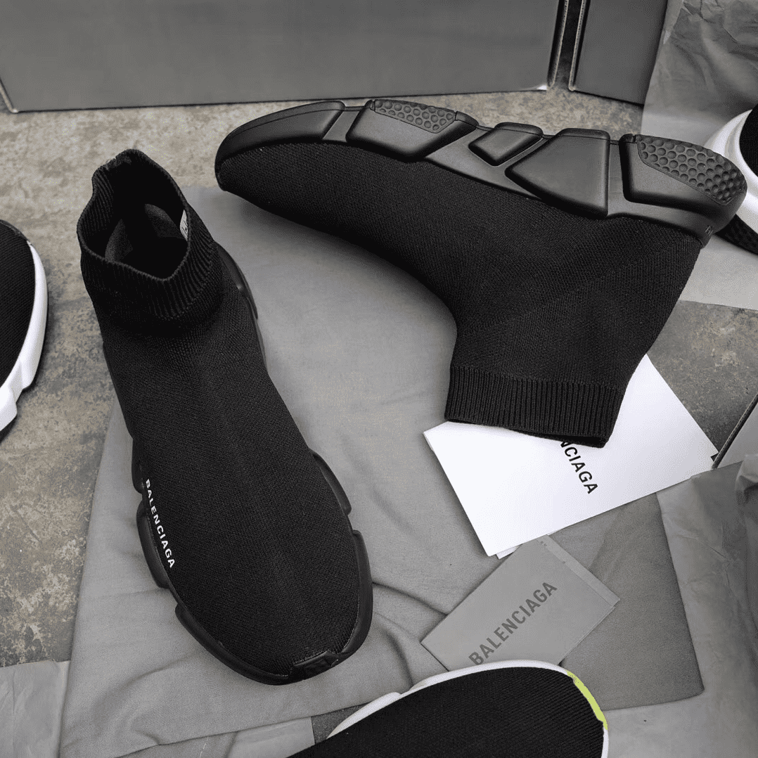 Balenciaga Speed Knit Sneakers - Black