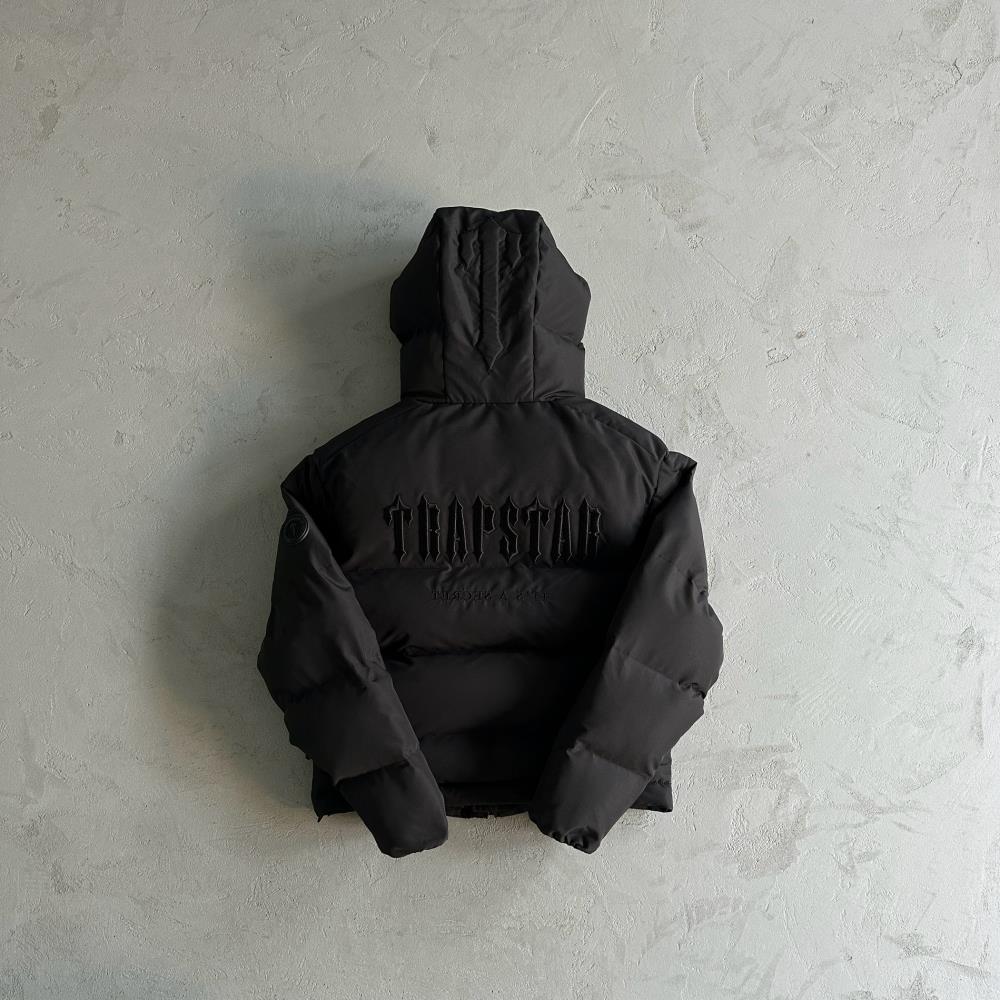 Trapstar Decoded 2.0 Hooded Puffer - Black/Black