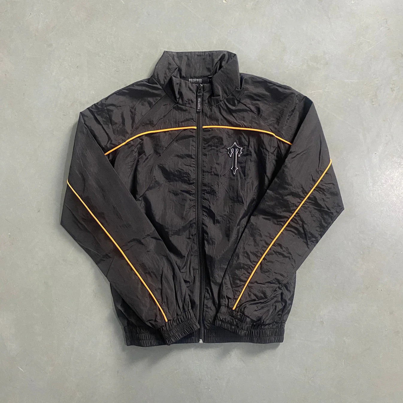 Trapstar Irongate T Shellsuit - Black/Yellow