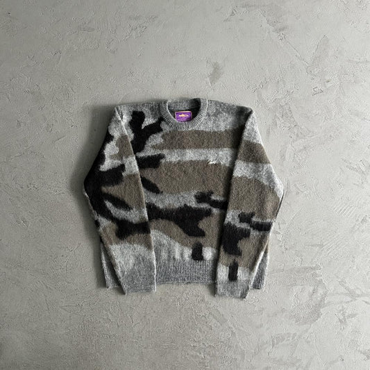 CORTEIZ More Hair Knit Sweater - Grey Camo