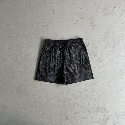 Trapstar Washed Arch Shorts - Black