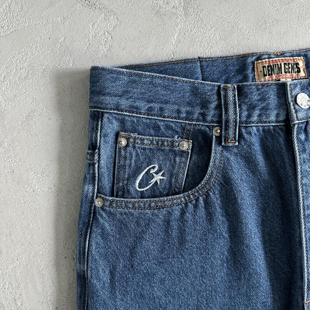 CORTEIZ C-Star Denim Work Pants - Blue