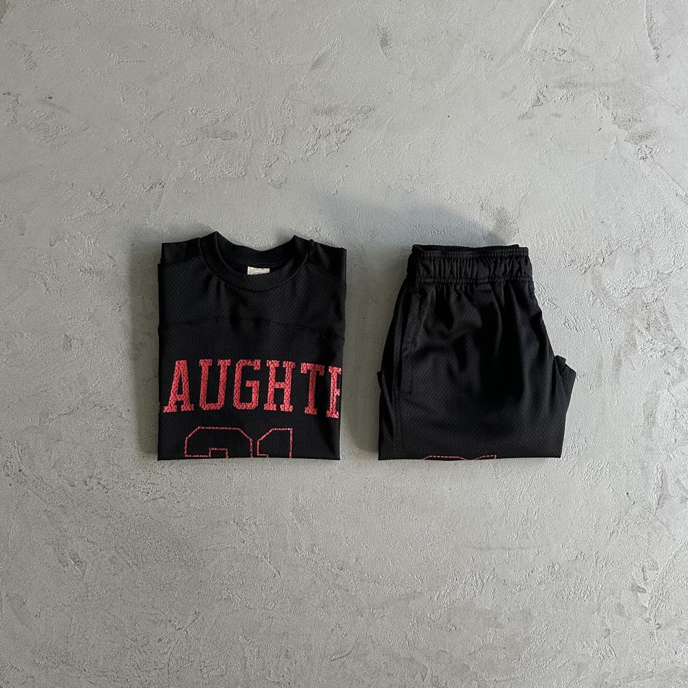 CORTEIZ Slaughter Gang T-Shirt & Shorts - Black