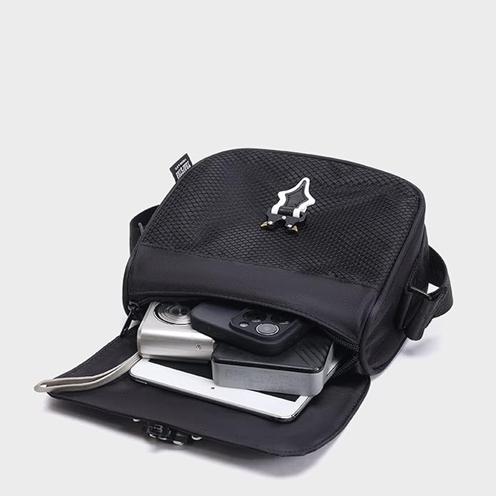 Trapstar Irongate T Crossbody Bag - Black/Blue