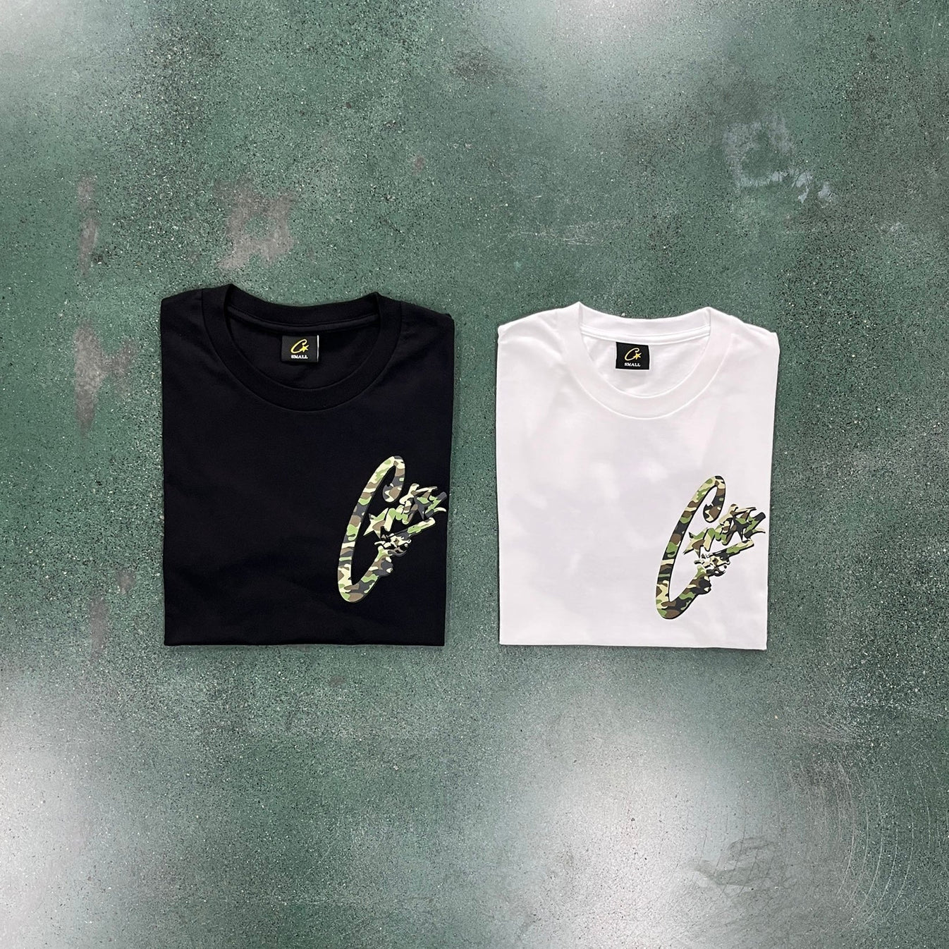 CORTEIZ Camo Gunslinger T-Shirt - Black/White