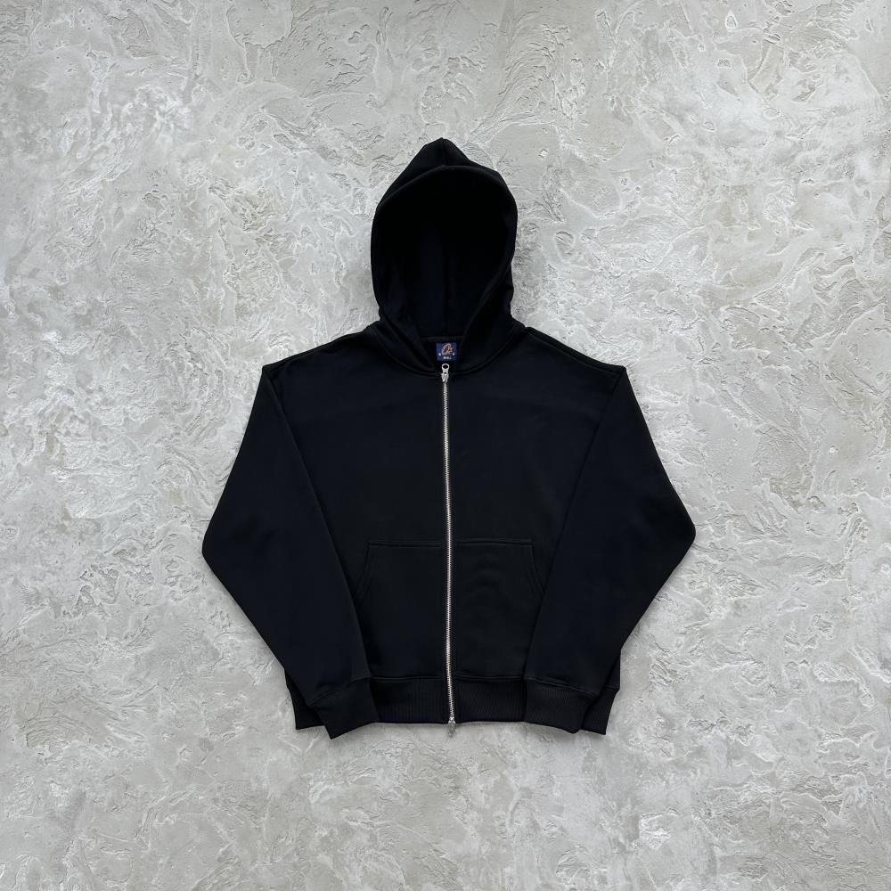 CORTEIZ Hybrid Jacquard Knit Alcatraz Hoodie - Black