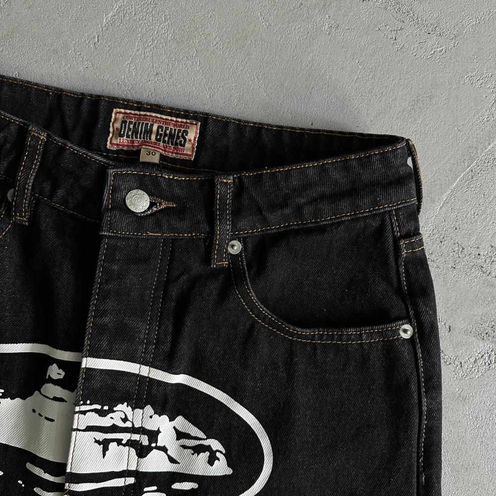 CORTEIZ Island Baggy Jeans - Black