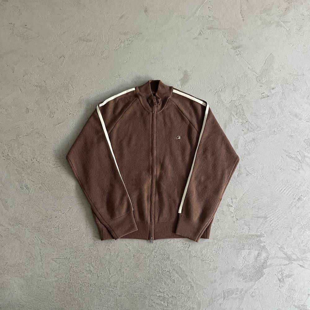 CORTEIZ Knit Up Zip-Up Fleece - Brown