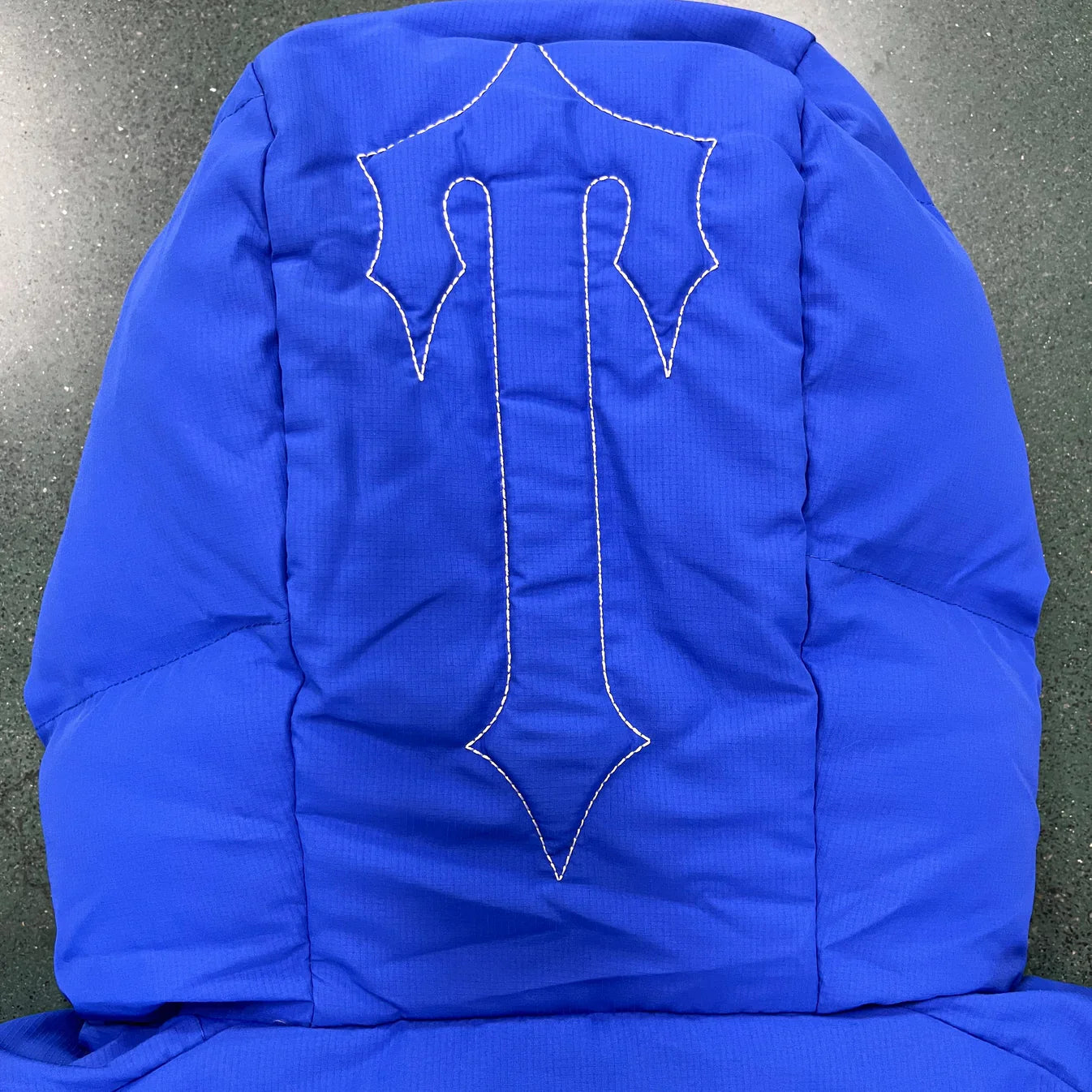Trapstar Decoded 2022 Hooded Puffer Jacket - Blue