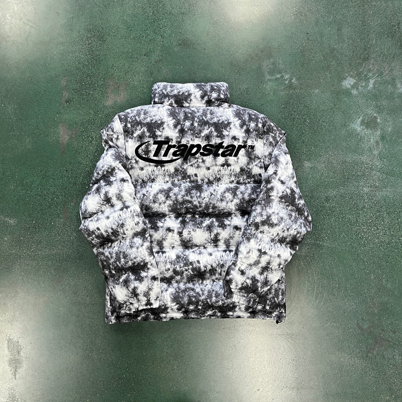 Trapstar Hyperdrive Puffer Jacket - Black/Grey Camo