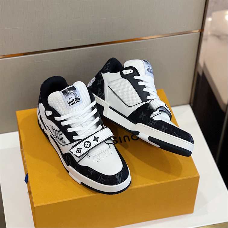 LV Trainer Sneakers - White/Black