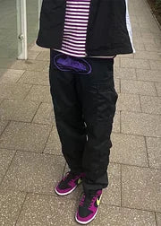 CORTEIZ Island Cargo Pants - Black/Purple