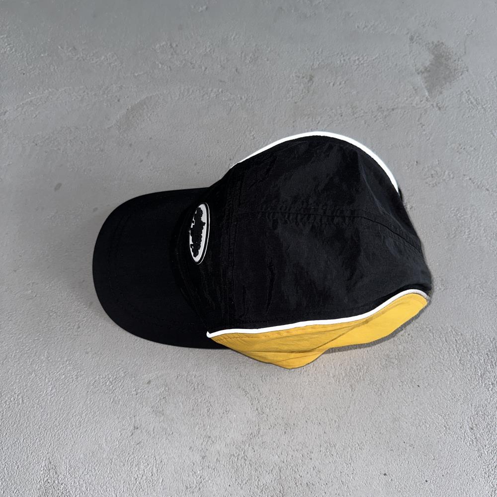 CORTEIZ Drawstring Cap - Black/Yellow