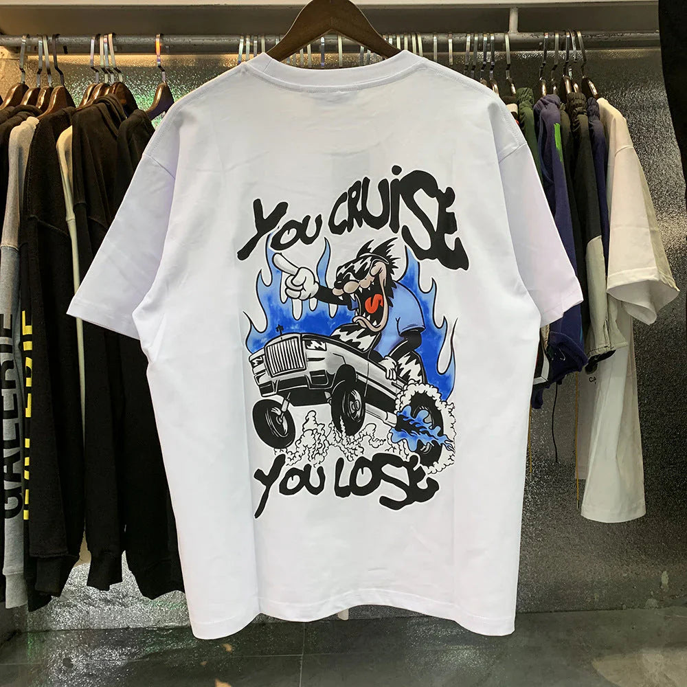 Trapstar You Cruise You Lose 2.0 T-Shirt - Black/White