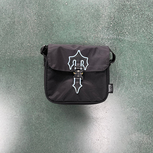Trapstar Irongate T Crossbody Bag - Black/Light Blue