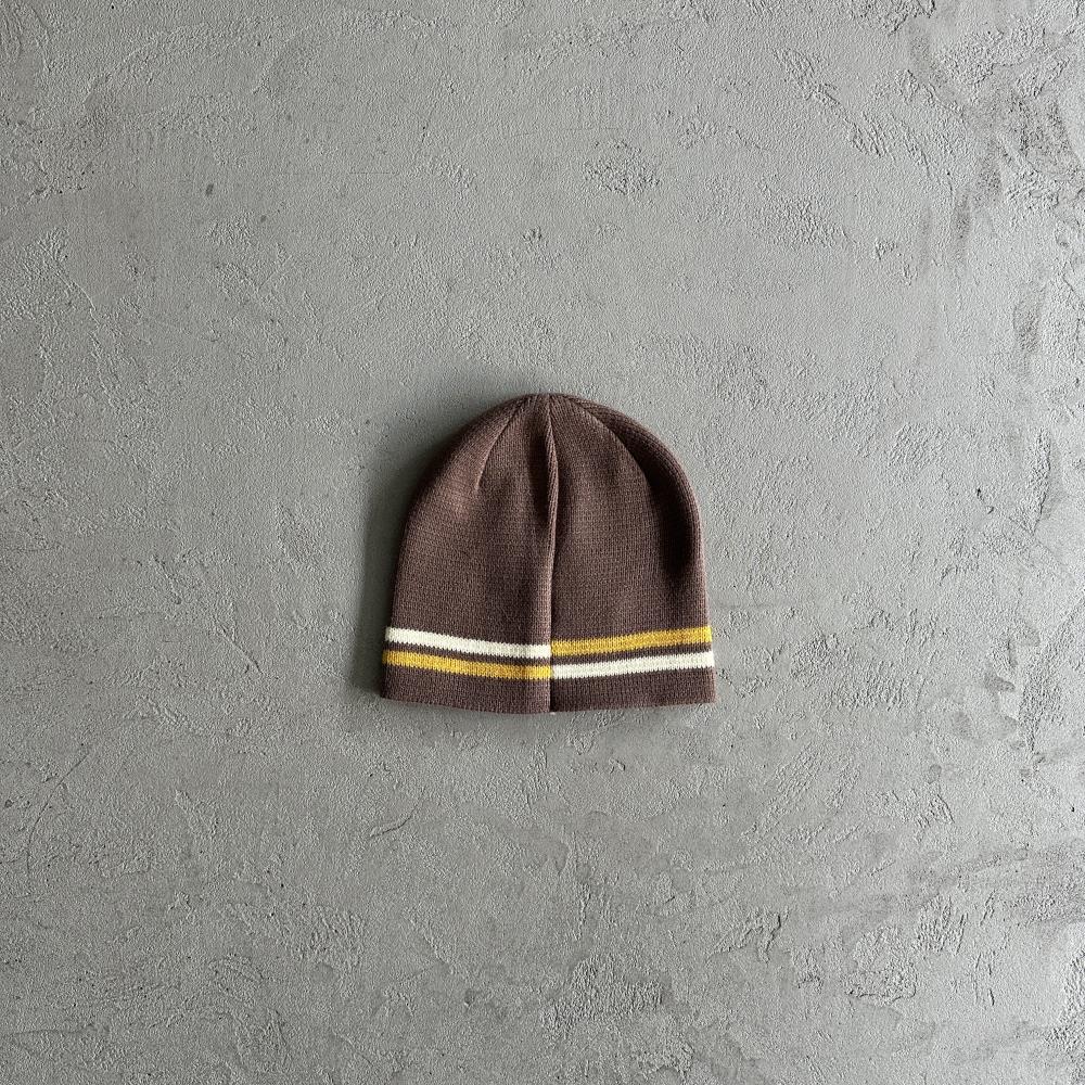 CORTEIZ Knit Stripe Beanie - Brown