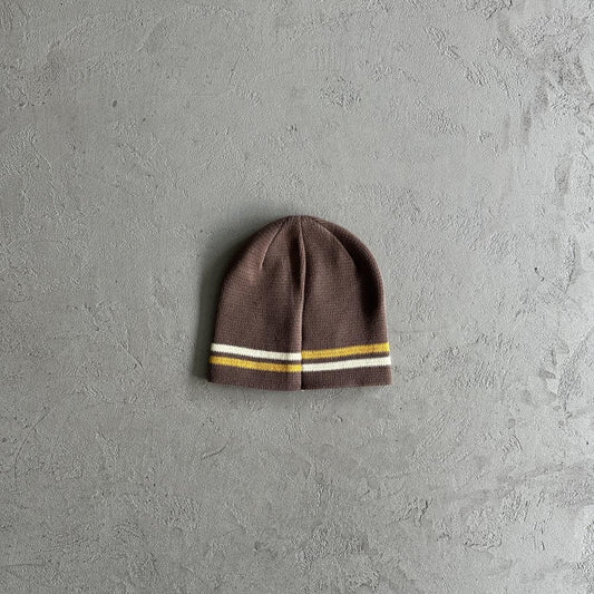CORTEIZ Knit Stripe Beanie - Brown