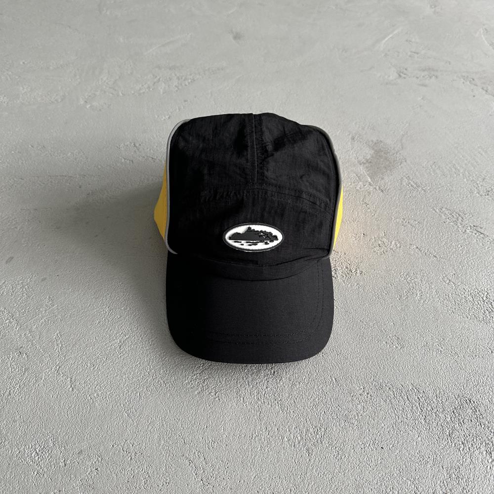 CORTEIZ Drawstring Cap - Black/Yellow