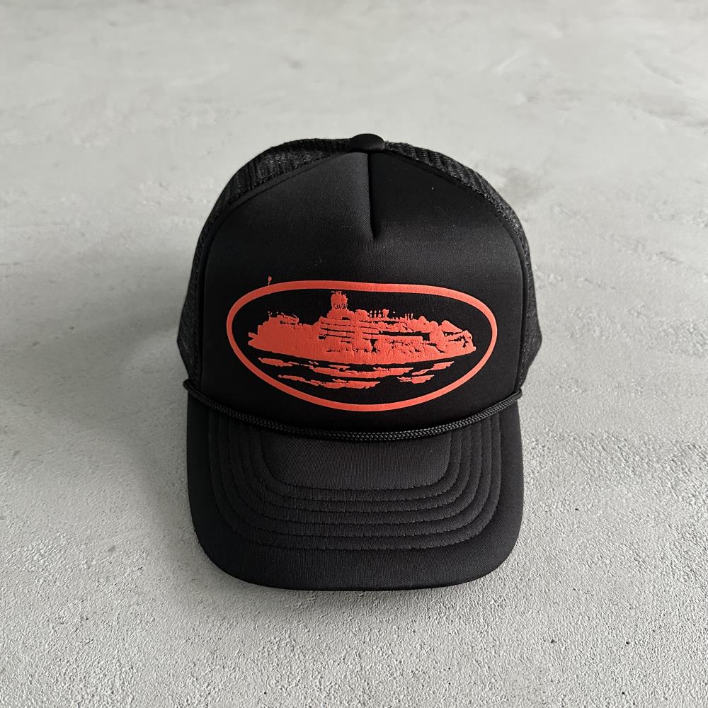 CORTEIZ Puff Print Trucker Cap - Black