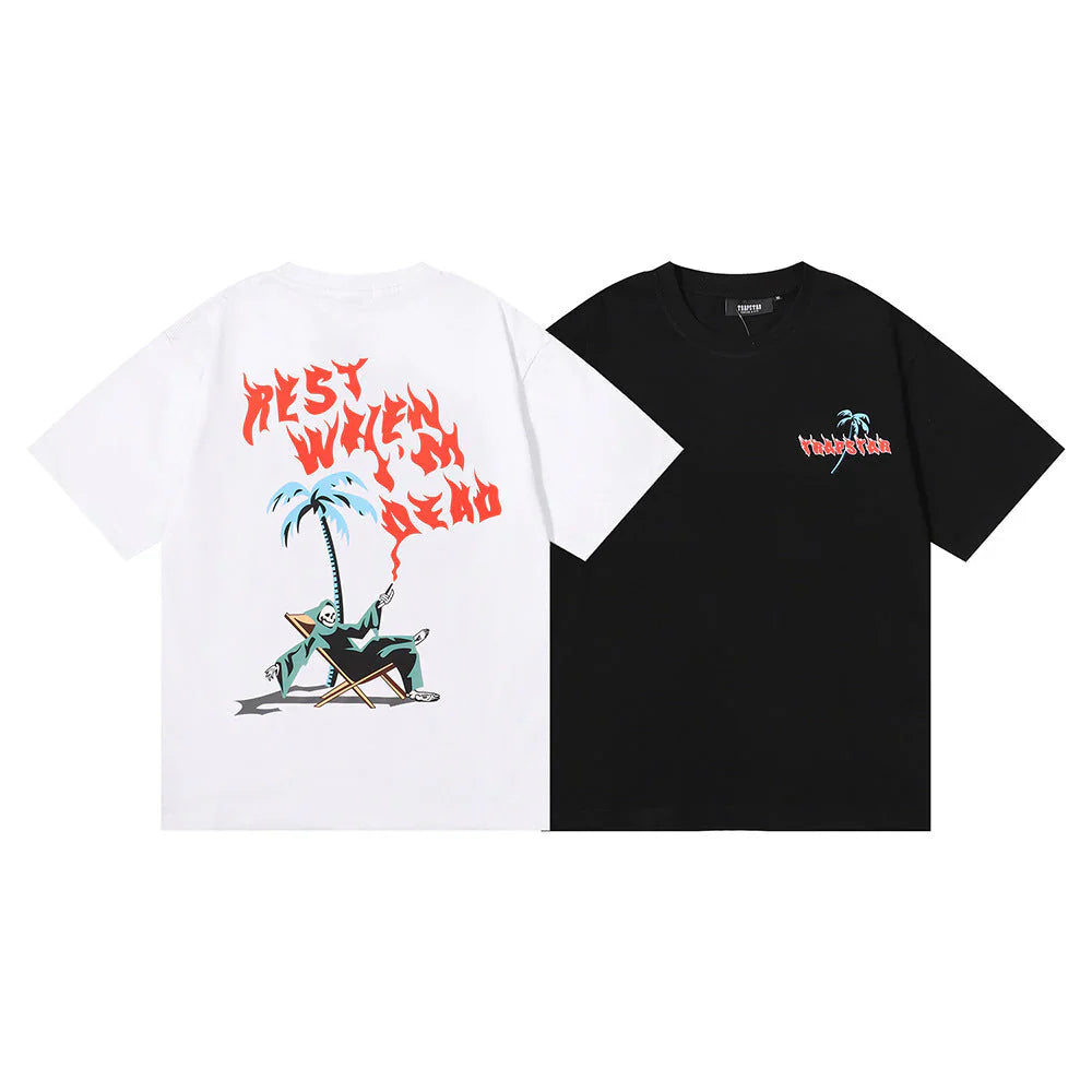 Trapstar Rest When I'm Dead - Black/White