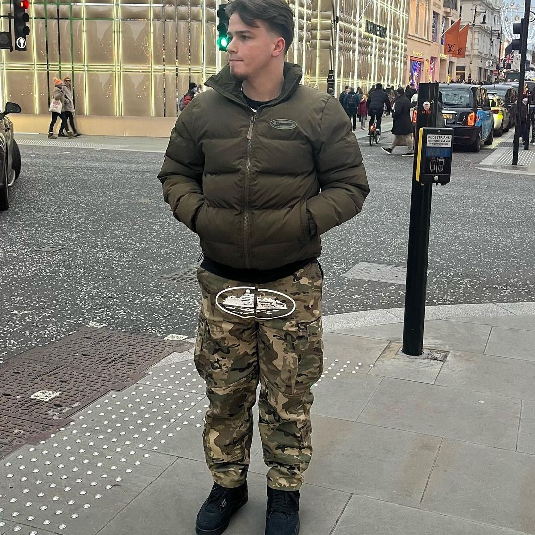 Trapstar Puffer Jacket - Olive Green