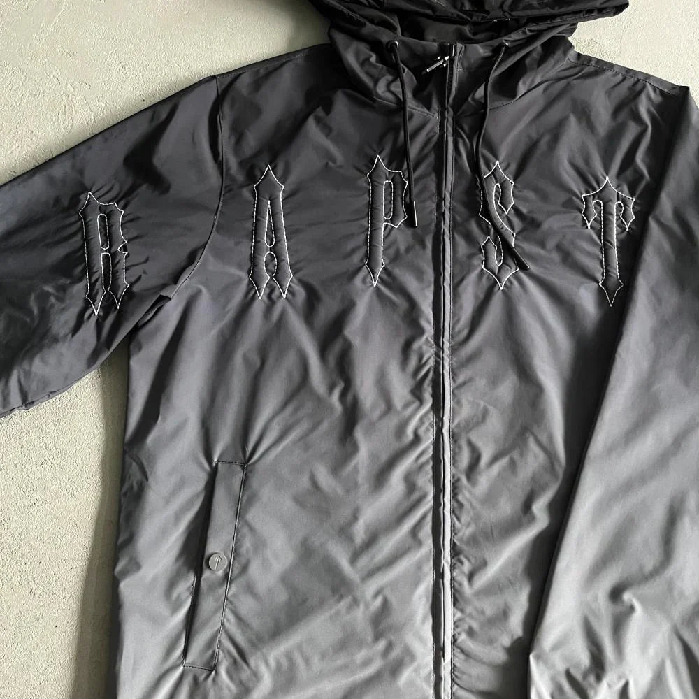 Trapstar Outline Arch Windbreaker - Black