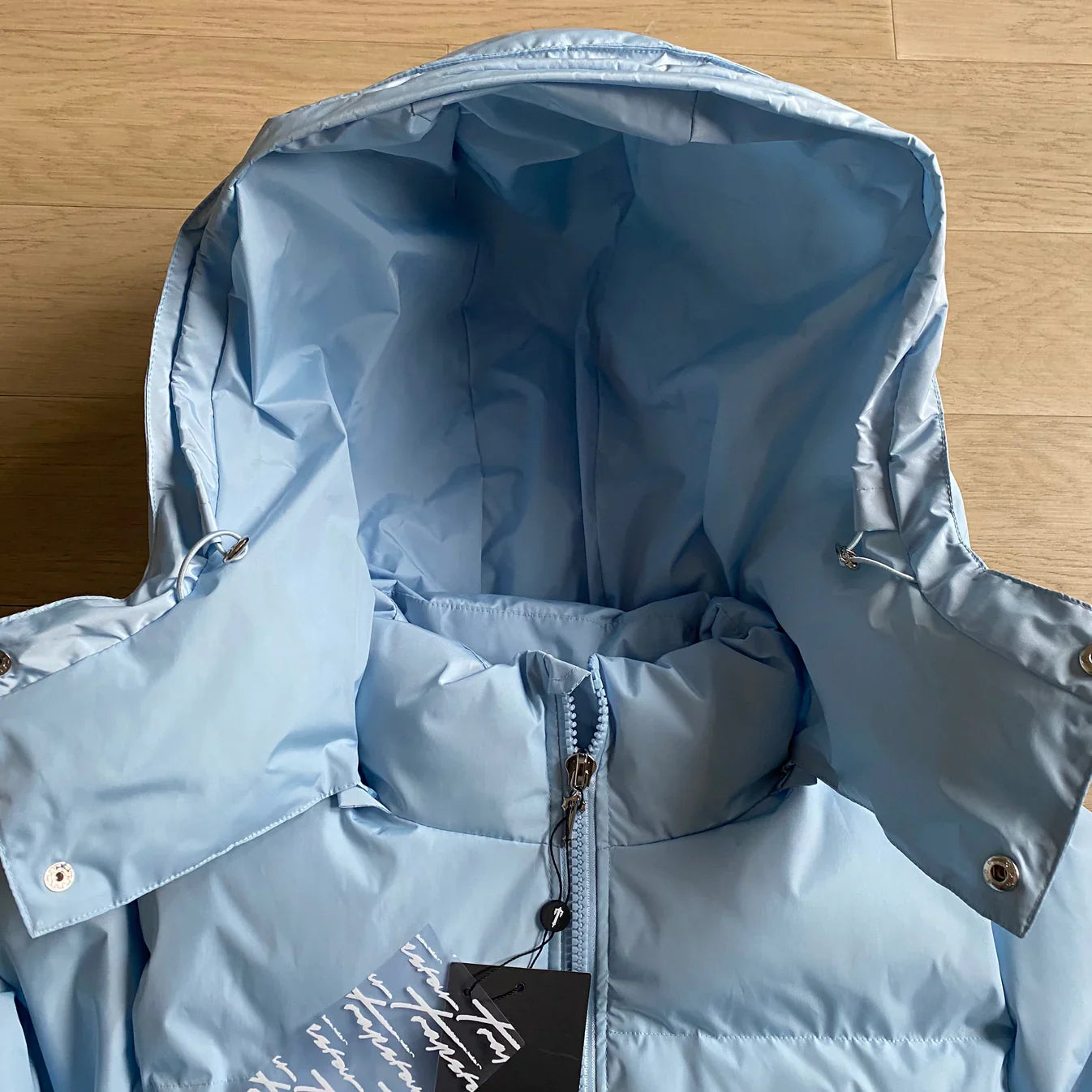 Trapstar Detachable Hooded Puffer Jacket - Ice Blue