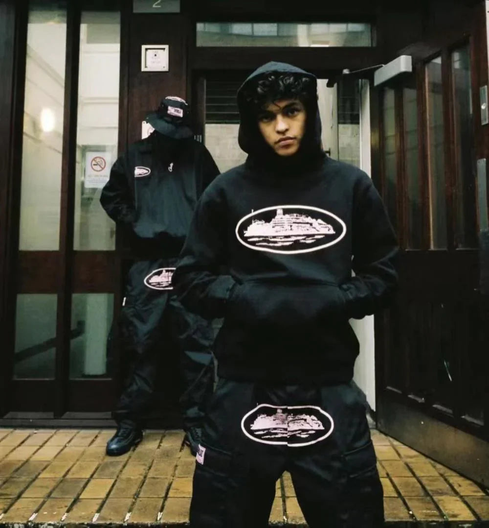 CORTEIZ Alcatraz Logo Hoodie - Pink