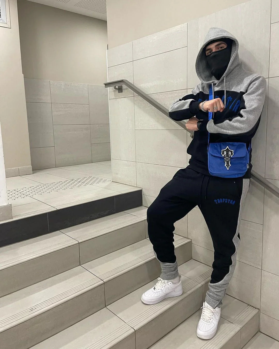 Trapstar Irongate Decoded Tracksuit - Blue/Red