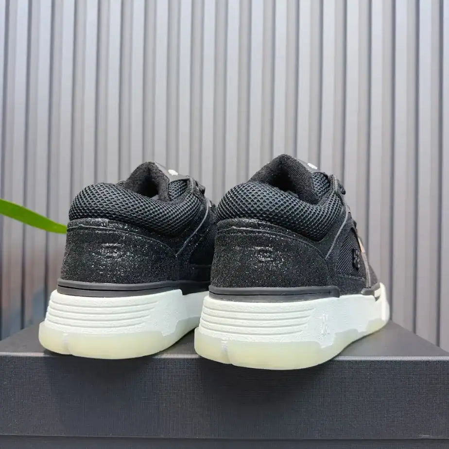 Amiri MA-1 Leather Sneakers - Black