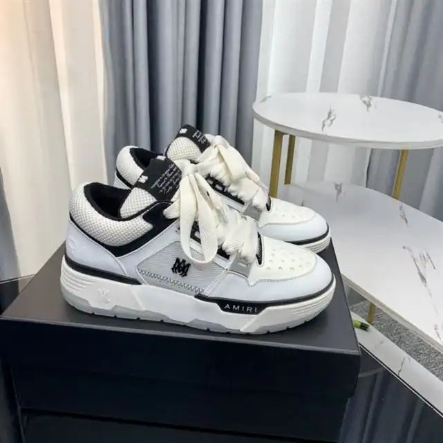 Amiri MA-1 Leather Sneakers - White
