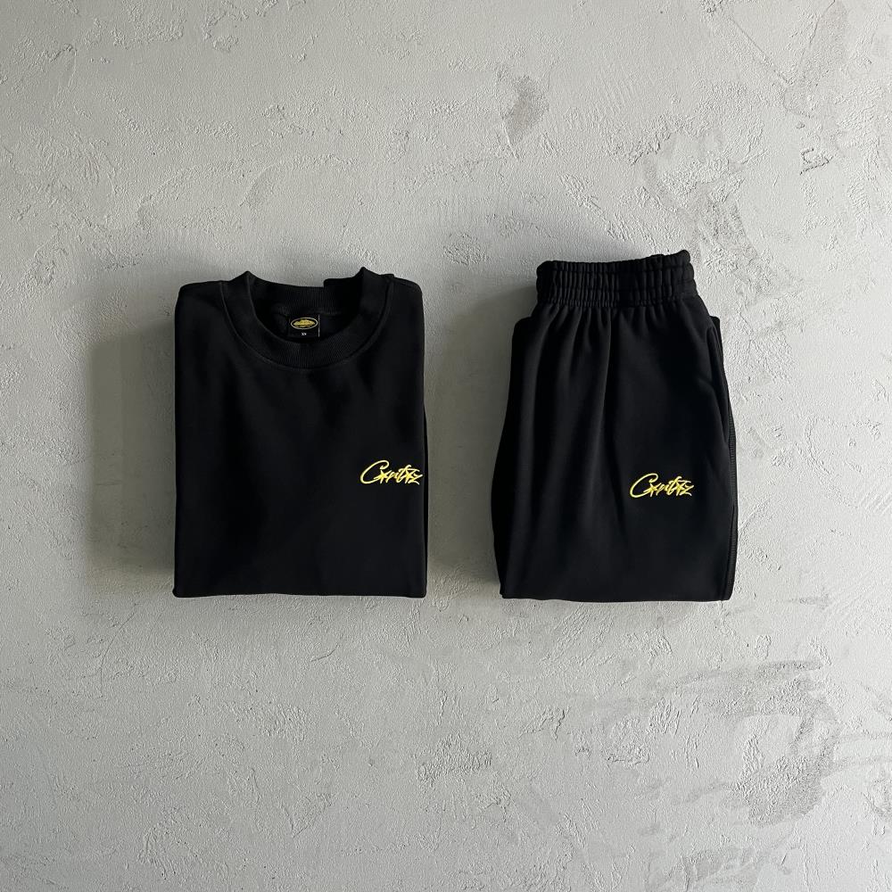 CORTEIZ Alcatraz Basic Crewneck Set - Black
