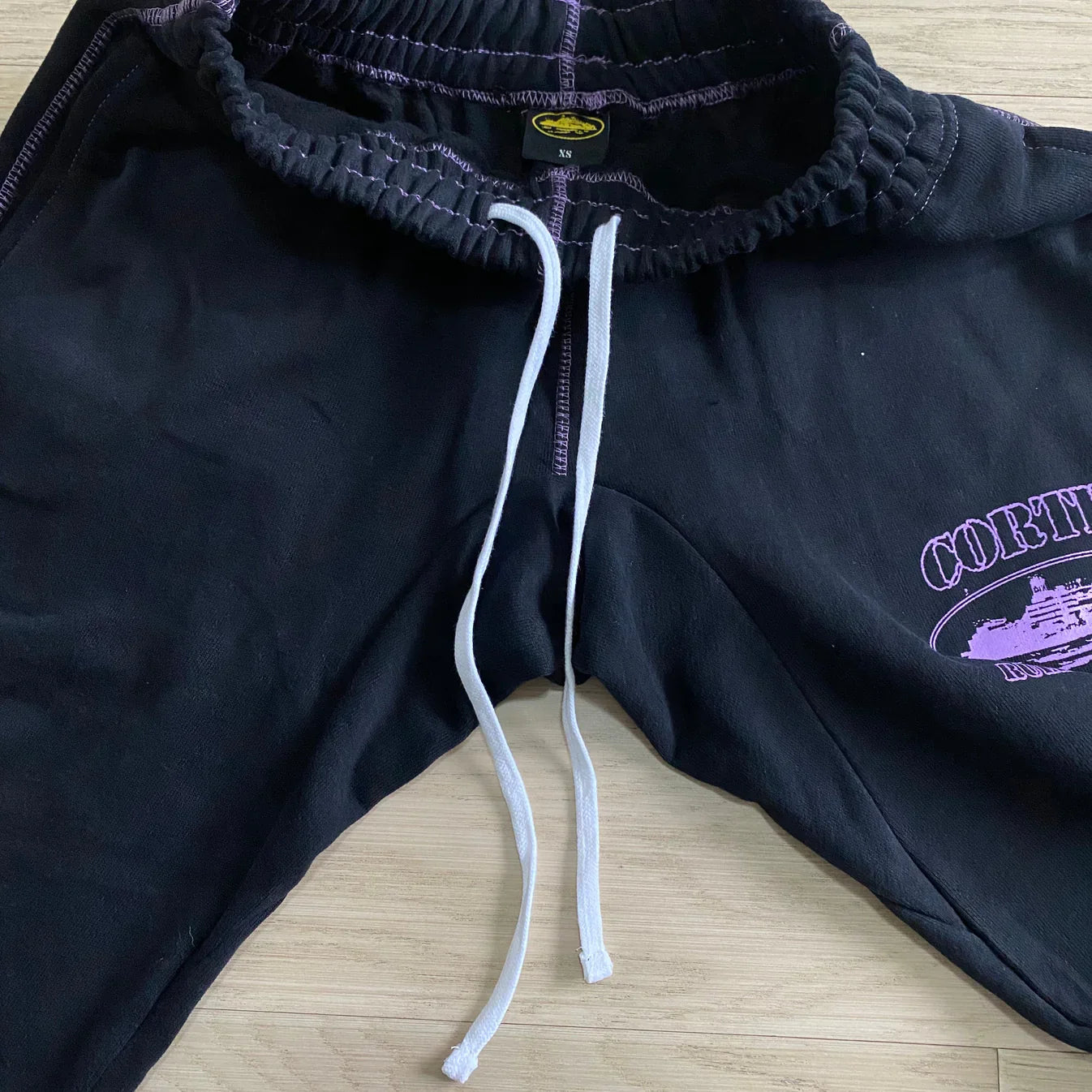 CORTEIZ Alcatraz Jogging Pants - Black/Purple